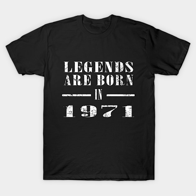 Born in 1971 T-Shirt by Seven Spirit